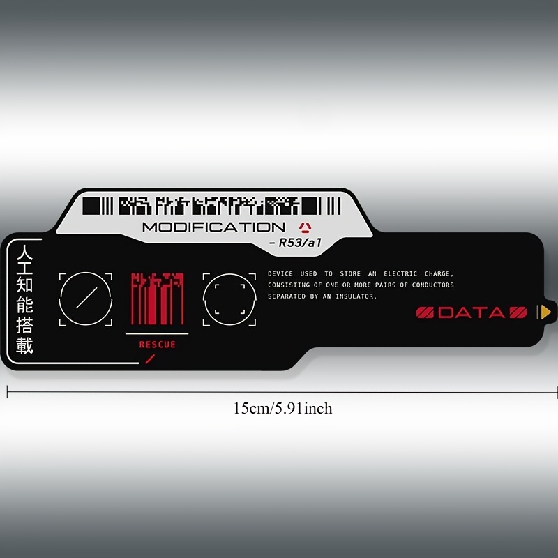 Tech Accessories For Laptop - Autocollants en vinyle imperméables avec code