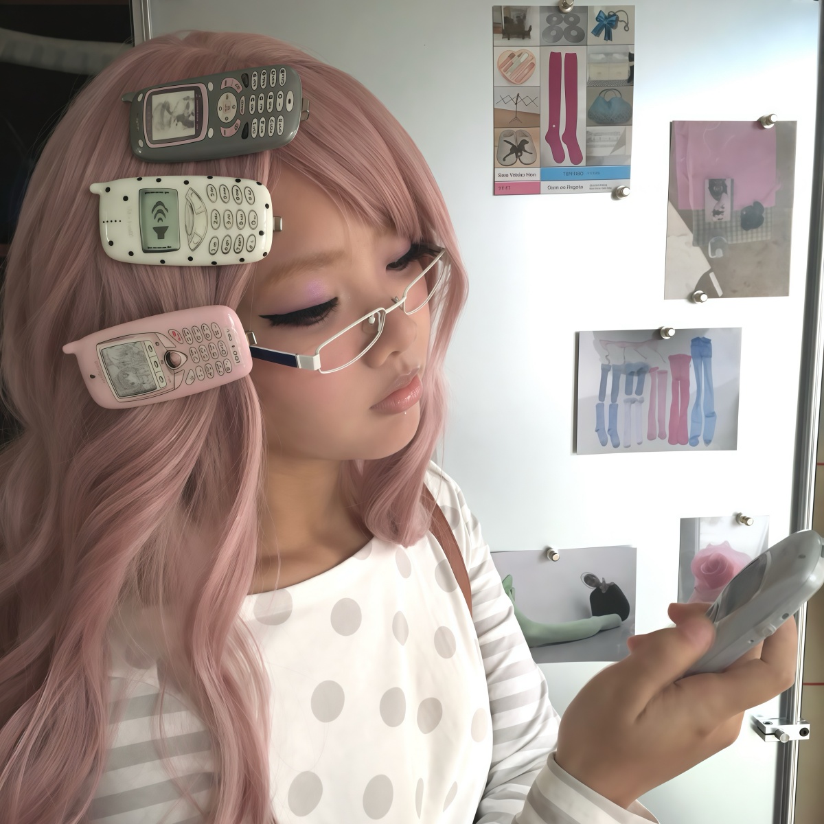 Tech Inspired Accessories - Pince à cheveux Punk pour téléphone