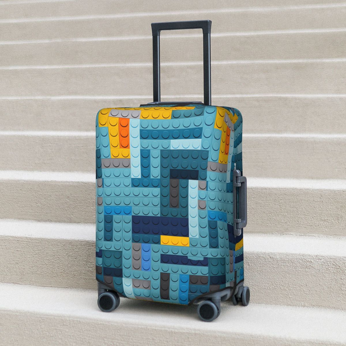 Tech Accessories Travel Case - Housse de valise Blue Tech Pixel