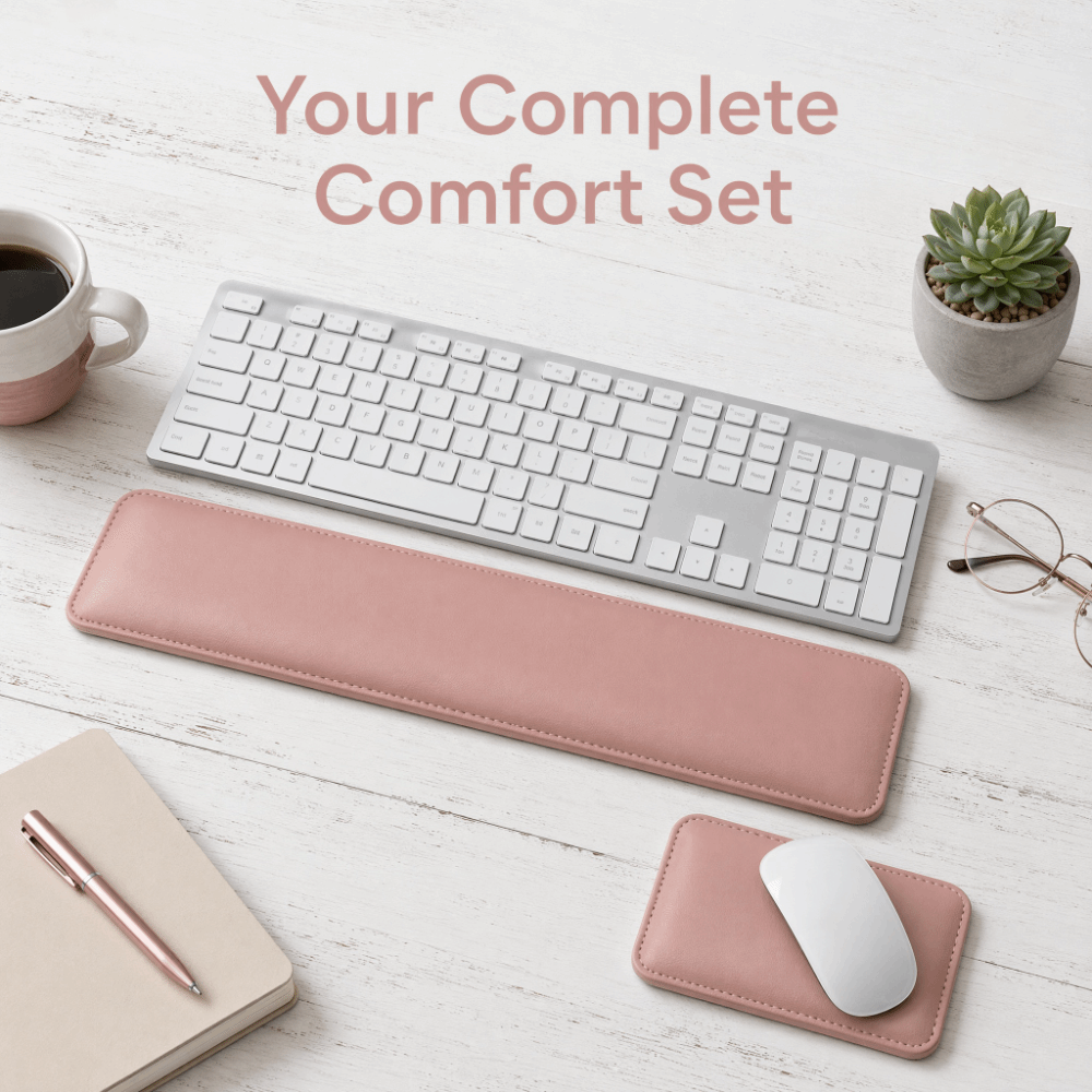 Tapis de souris portable en cu - Keyboard Wrist Pad Leather avis et prix