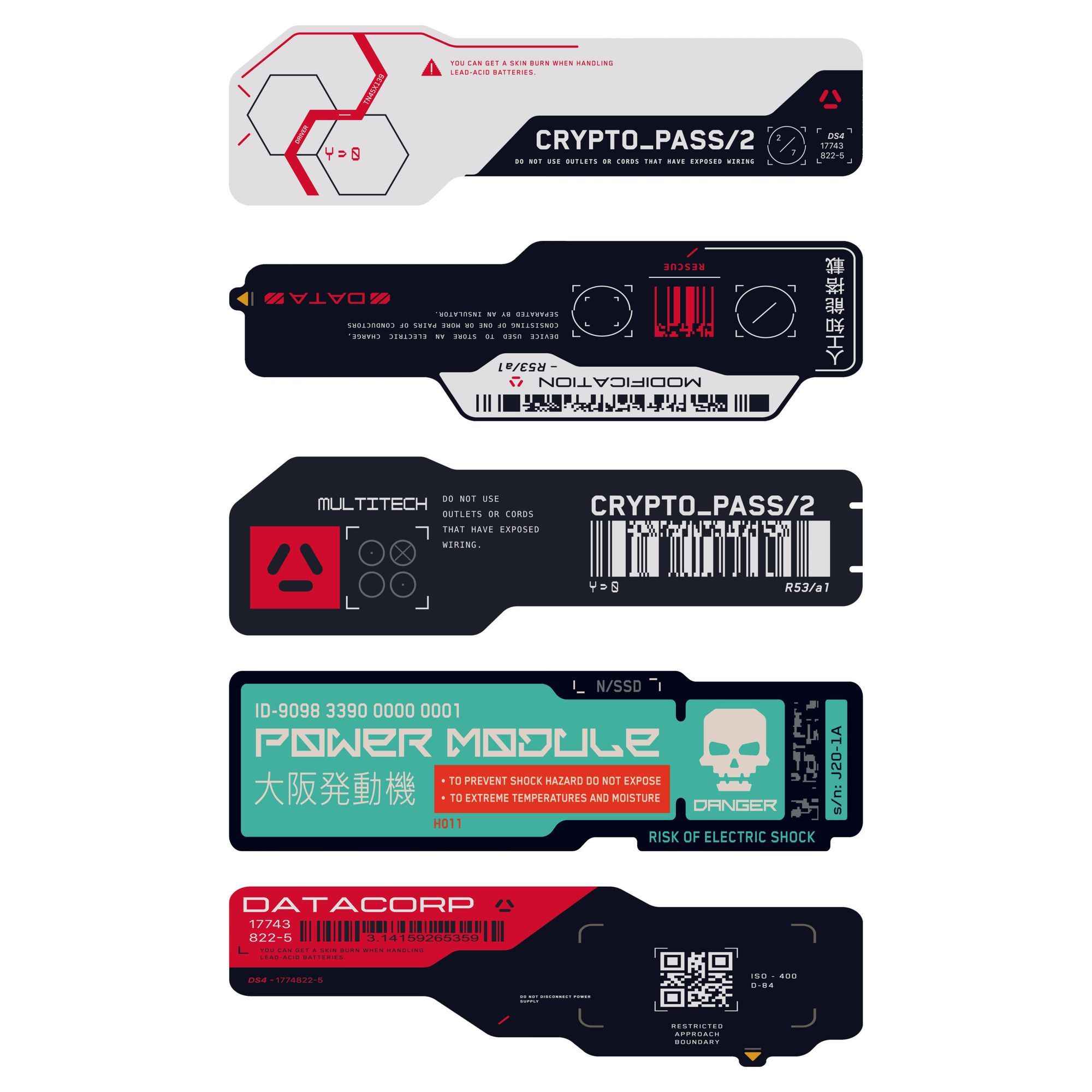 Autocollant en vinyle Cyberpun - Tech Accessories For Laptop avis et prix