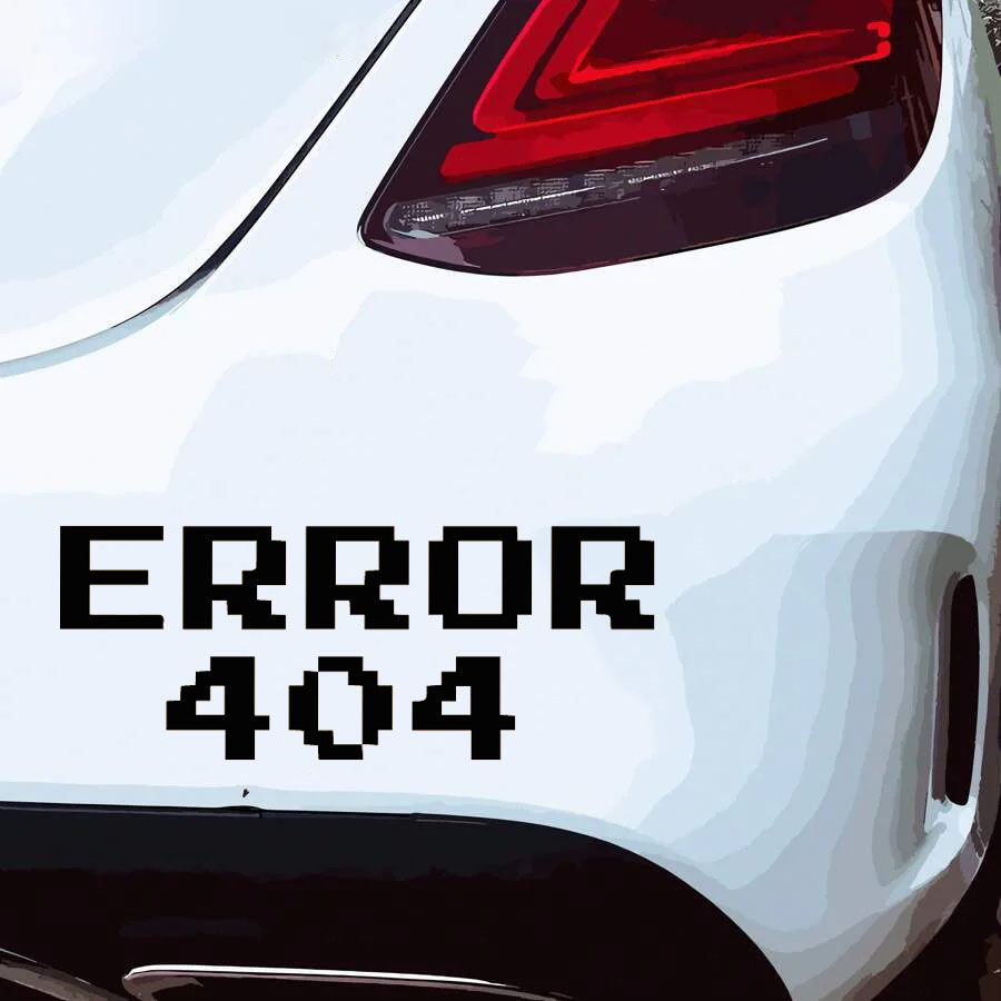 Autocollant de voiture « Error - Tech Accessories For Laptop avis et prix