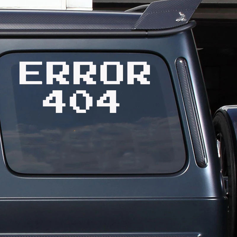 Autocollant de voiture « Error - Tech Accessories For Laptop avis et prix