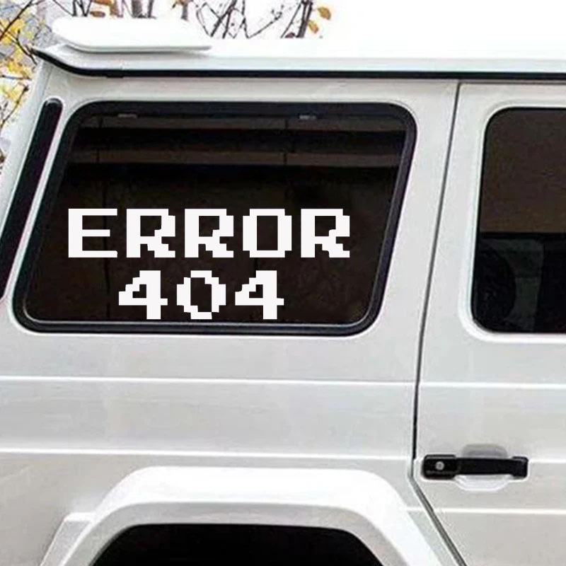 Autocollant de voiture « Error - Tech Accessories For Laptop avis et prix